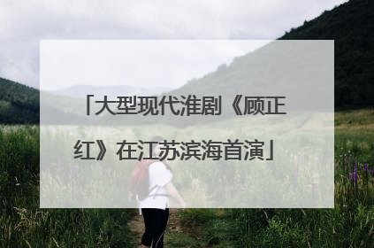 大型现代淮剧《顾正红》在江苏滨海首演